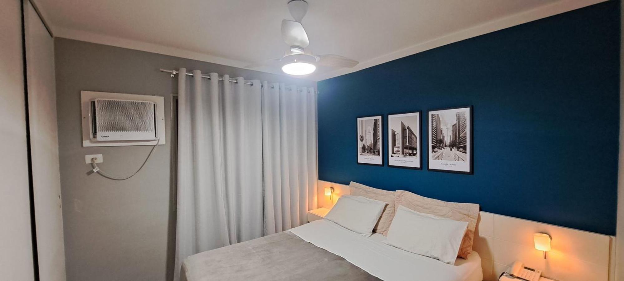 Flat Confortavel - Academia - Piscina - Garagem - Melhor Localizacao Do Itaim Bibi Sao Paulo Bagian luar foto
